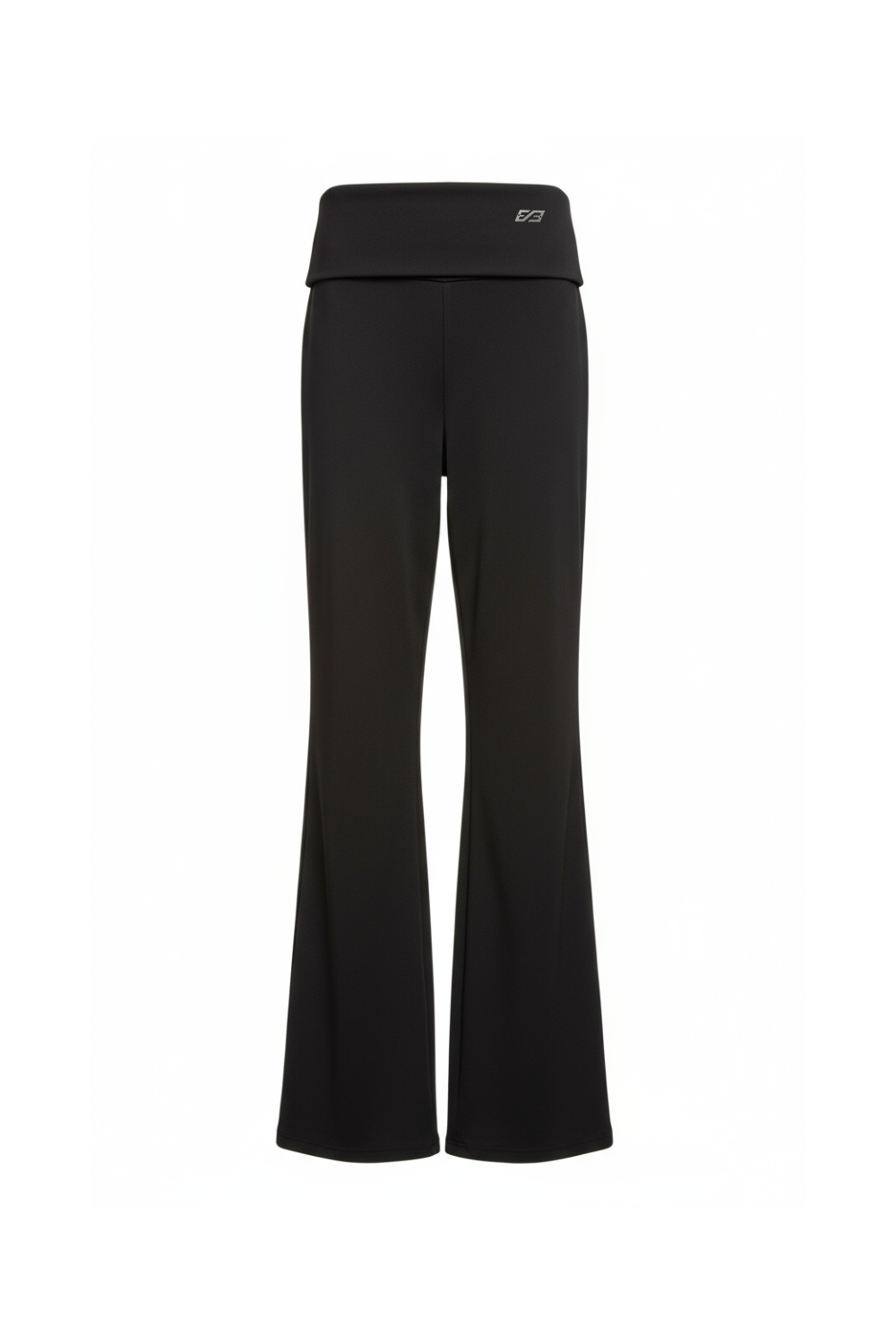 Black Flared folded pants