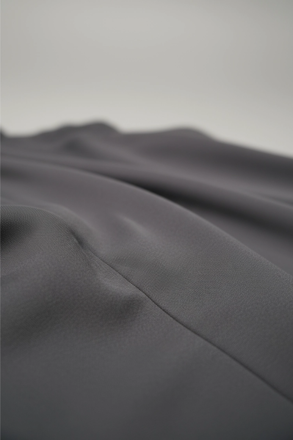 Dark Grey High Slit Long Skirt