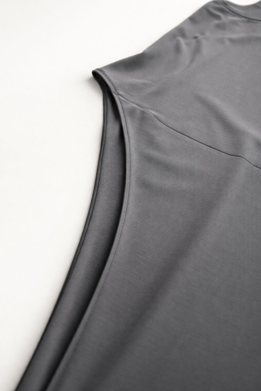 Grey Cross-Back Bodysuit