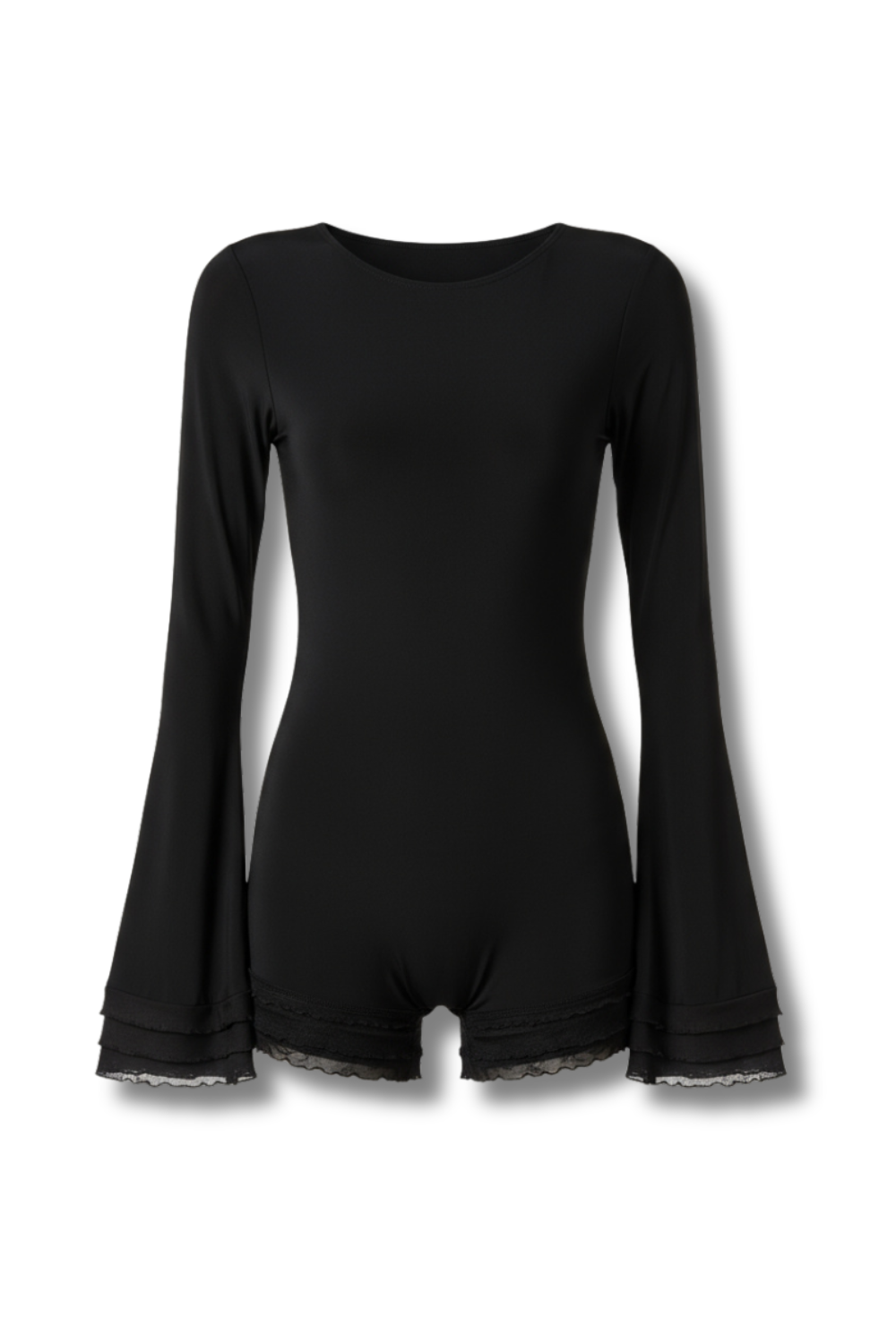 Black Drama Sleeve Playsuit