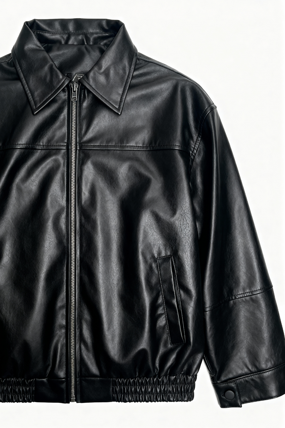 Black viper leather jacket