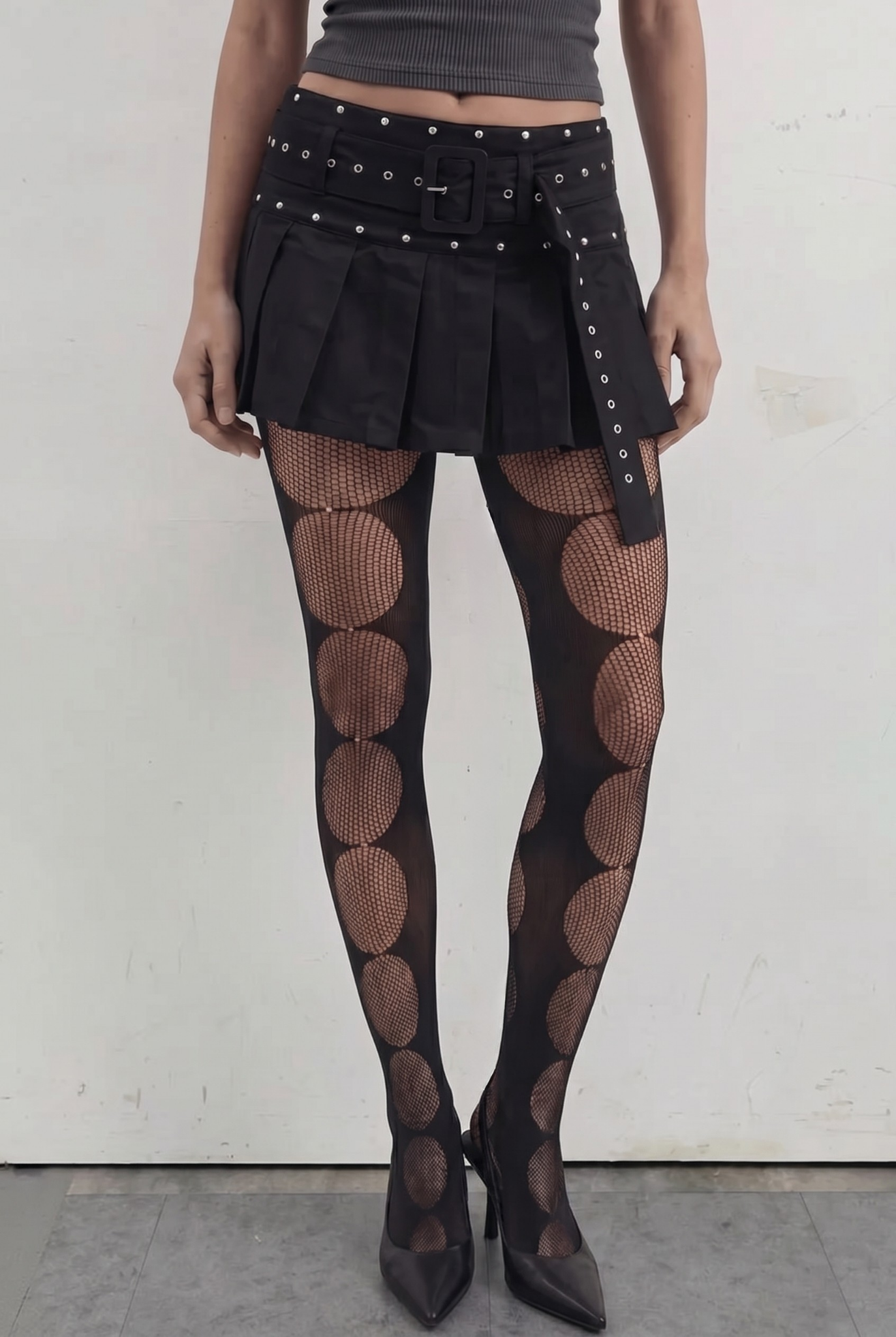 Black Riot Skort with Belt