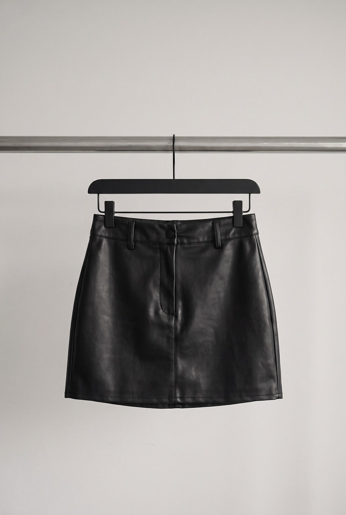 Black Core Leather Skort product shot