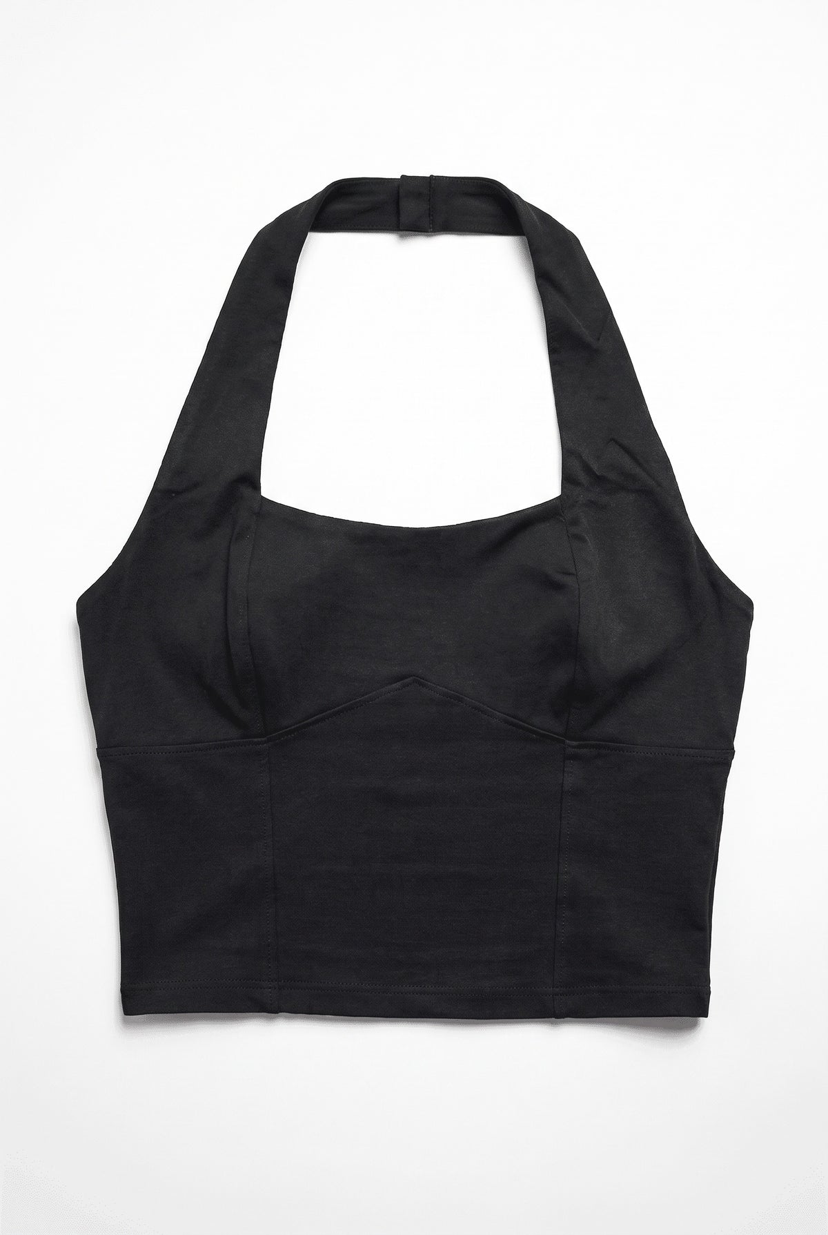 Black Beatrice Halter Neck Top product shot