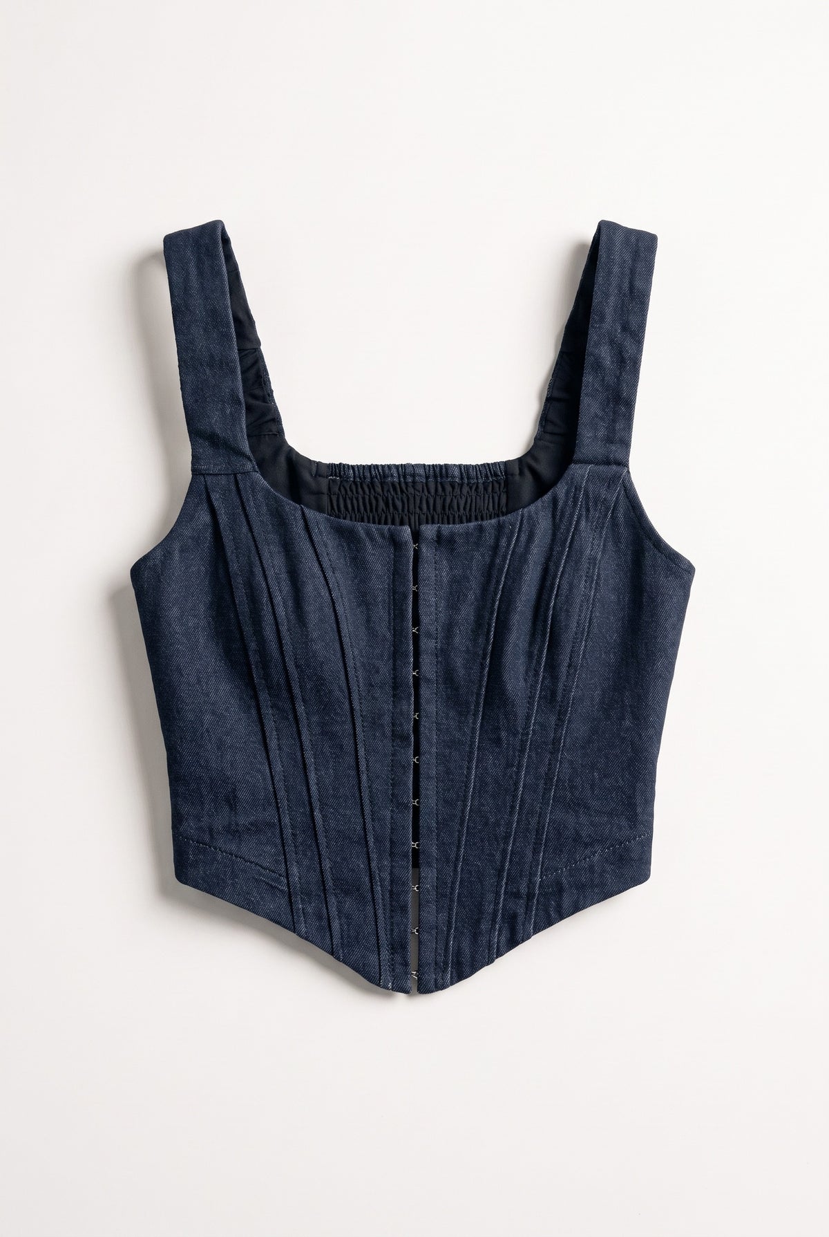 Navy Felony Denim Corset product shot