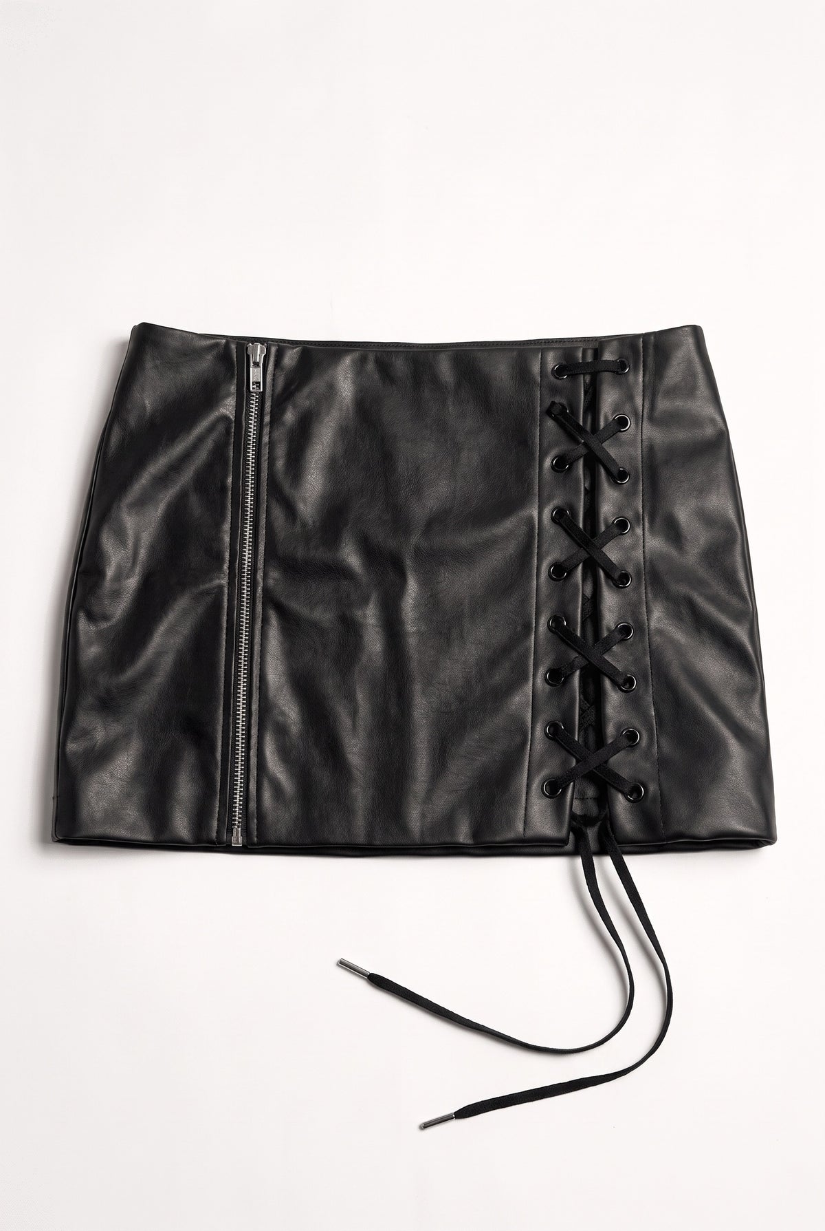 Black Anarchy Zip Skirt product shot
