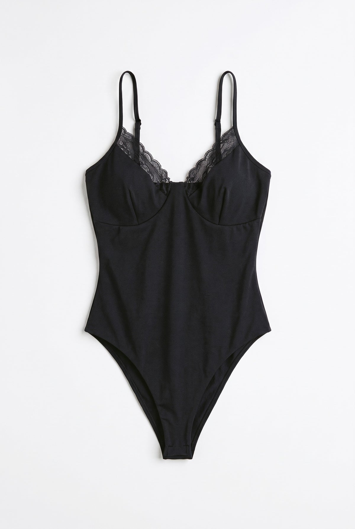 Black Laced-Up Bodysuit product shot