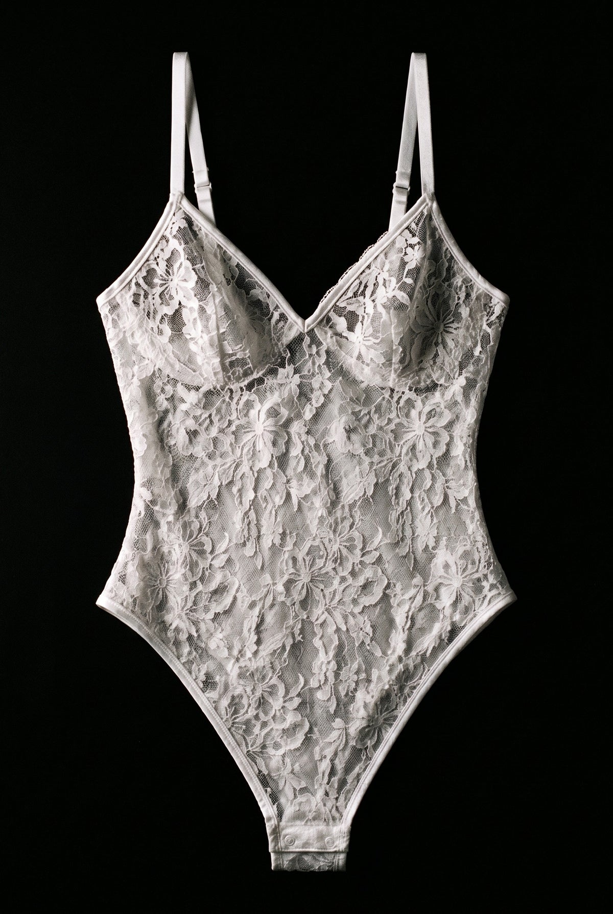 White Gigi Lace Bodysuit product shot