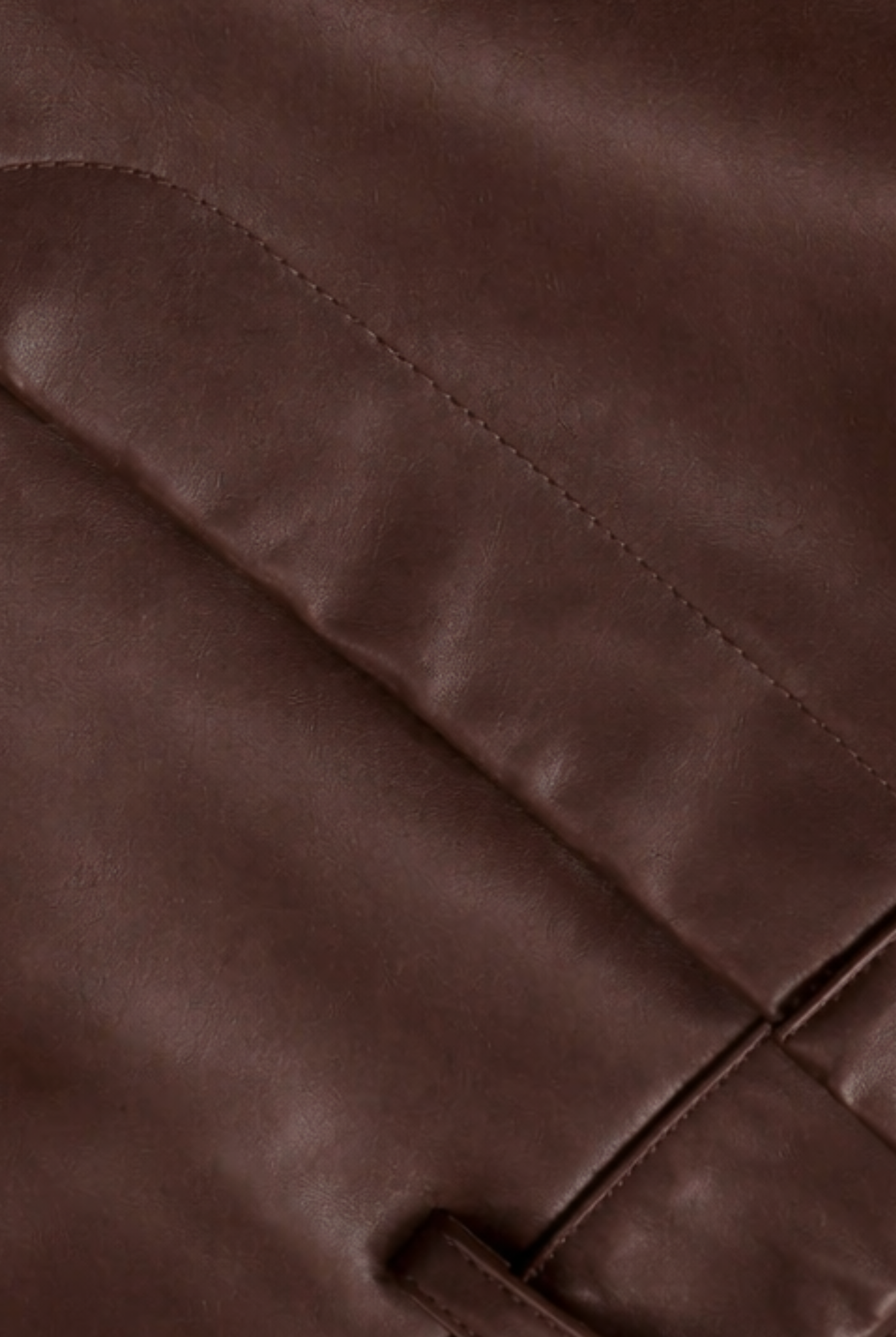 Mocha Core Leather Skort