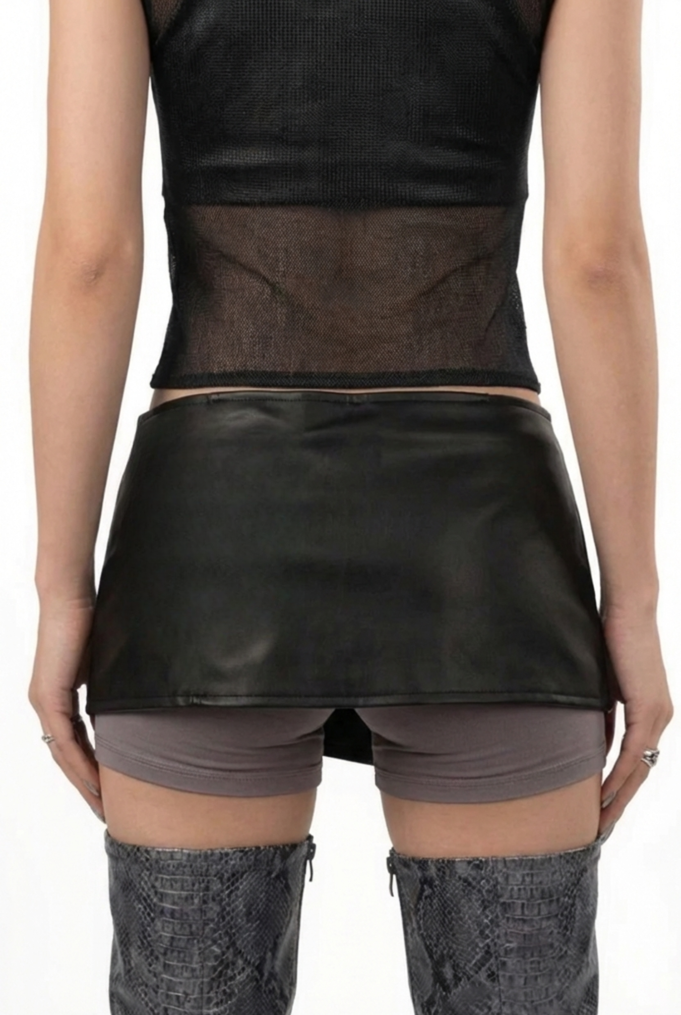 Black Noir Leather Belt