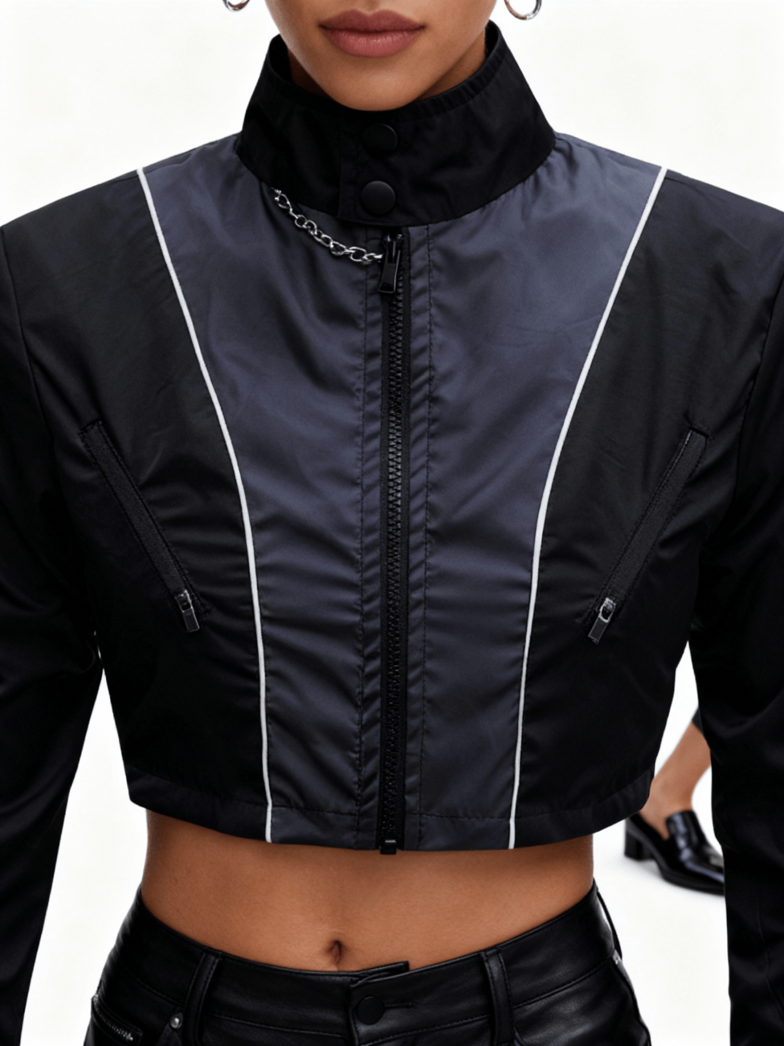 Ashen Grey Rogue Zip - Up Jacket - BEEGLEE