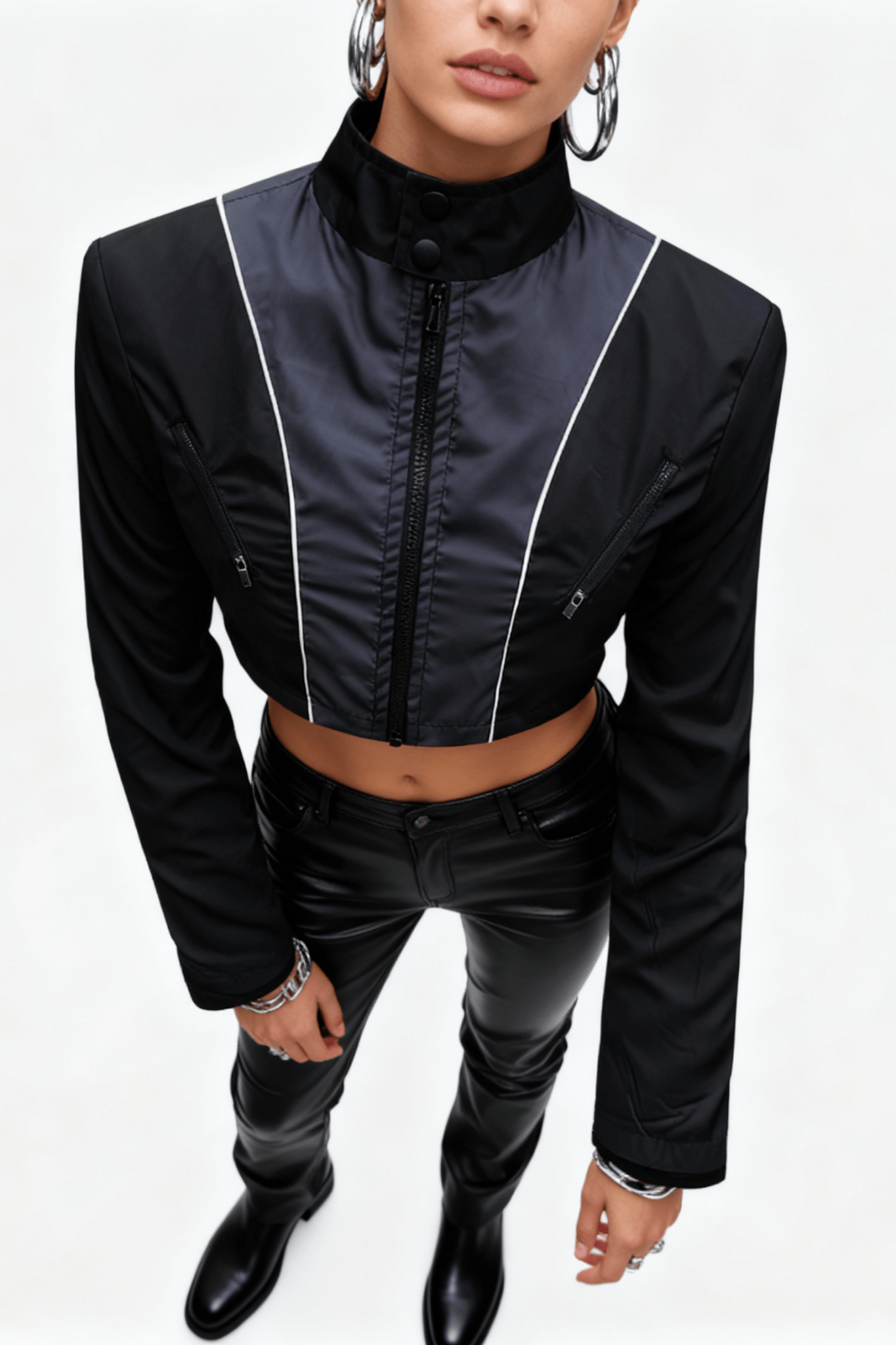 Ashen Grey Rogue Zip - Up Jacket - BEEGLEE