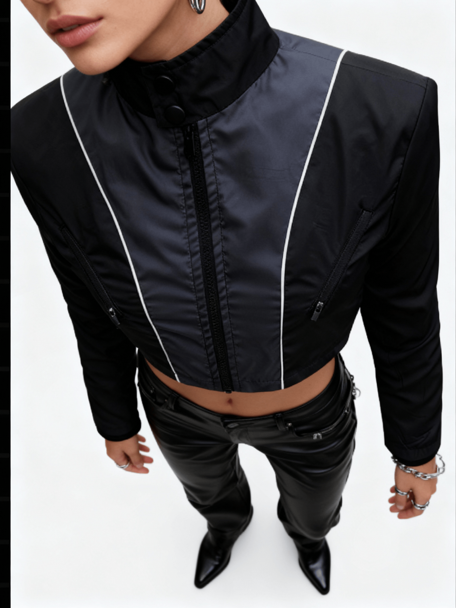 Ashen Grey Rogue Zip - Up Jacket - BEEGLEE