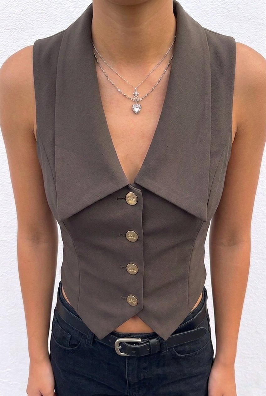 Ashen Grey Standard Vest - BEEGLEE