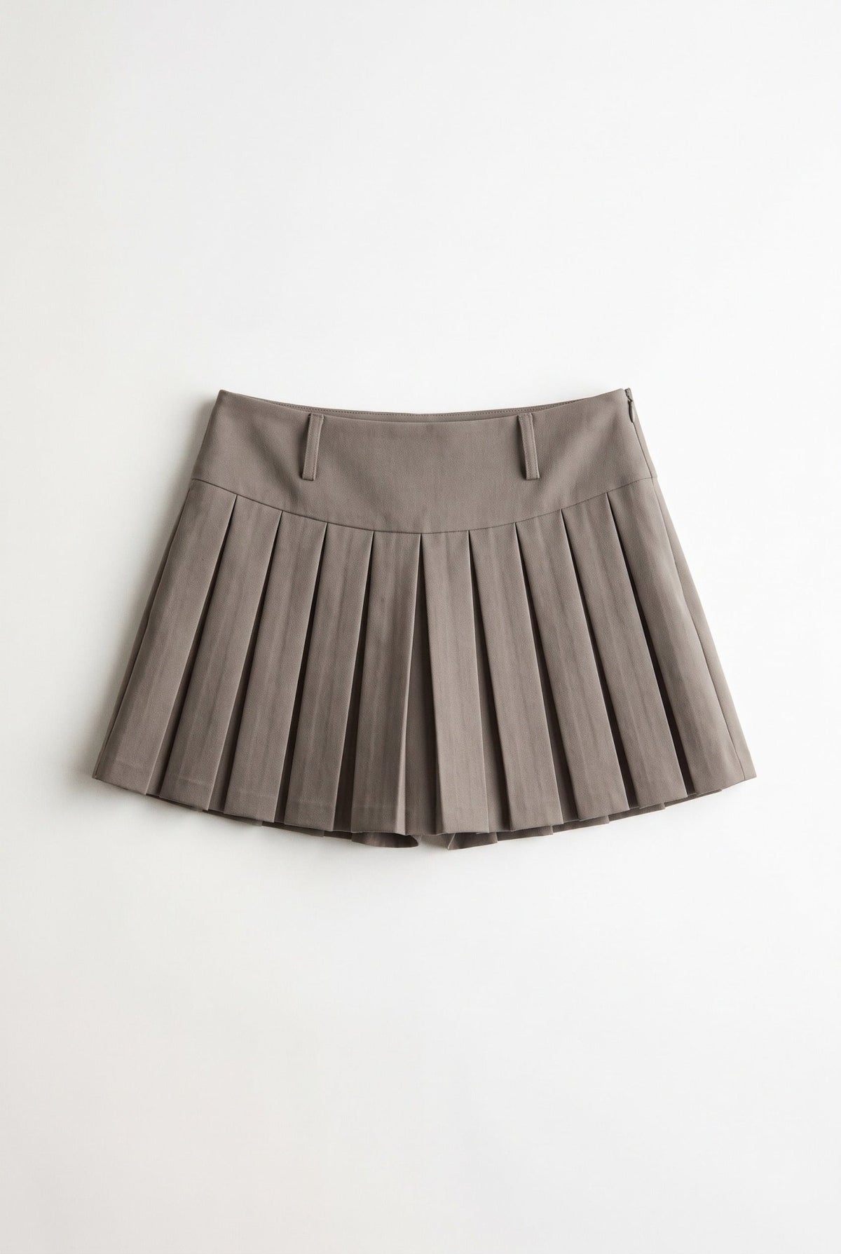 Beige Pleated Tennis Skort - BEEGLEE