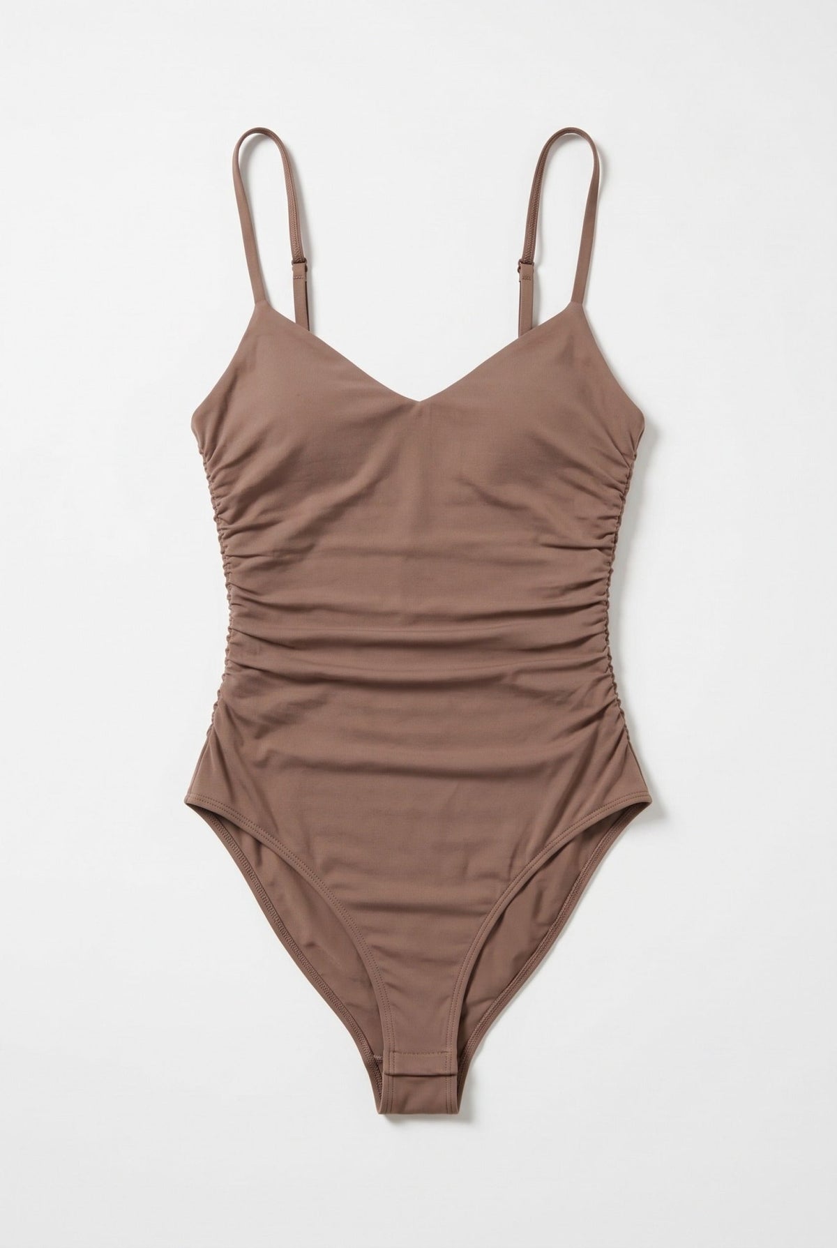 Beige Scrunch Bodysuit - BEEGLEE