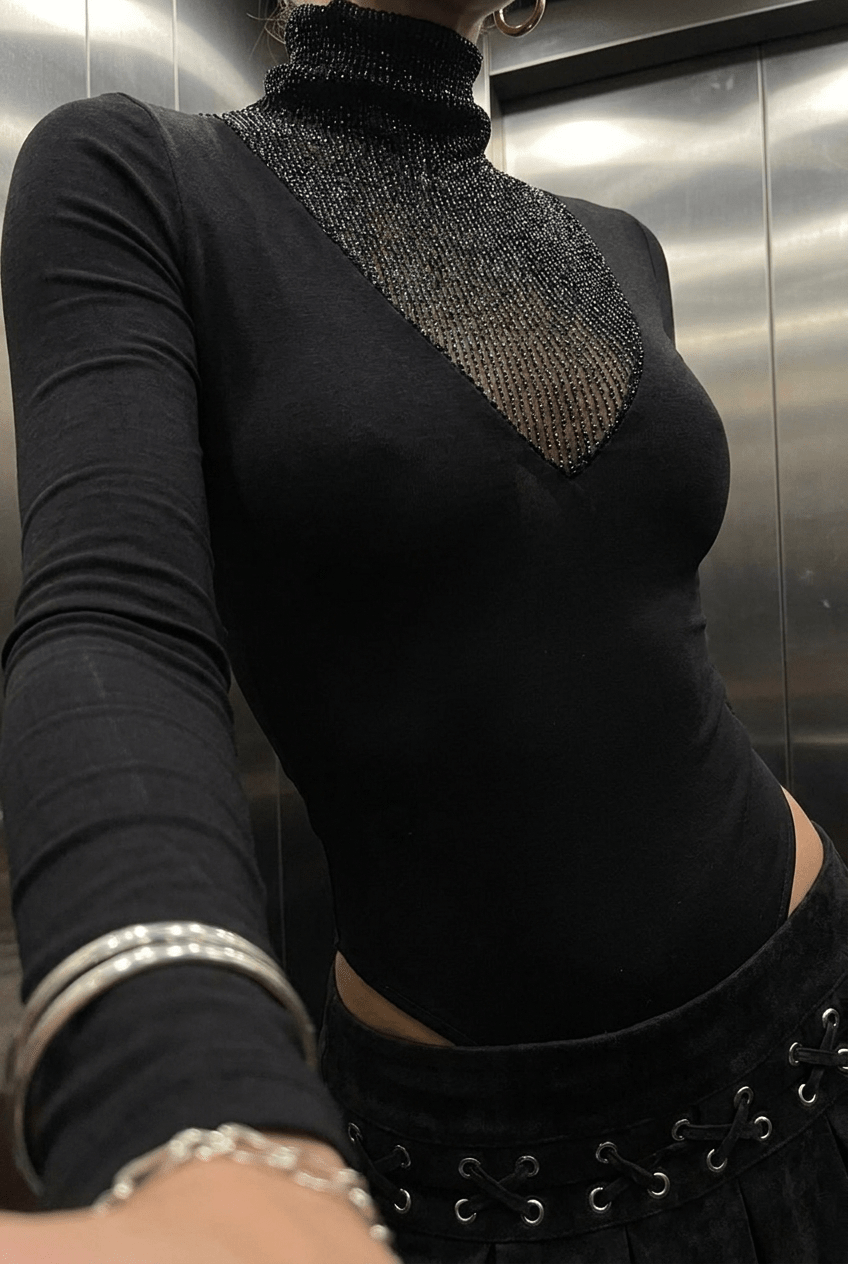 Black Afterhours Bodysuit - BEEGLEE