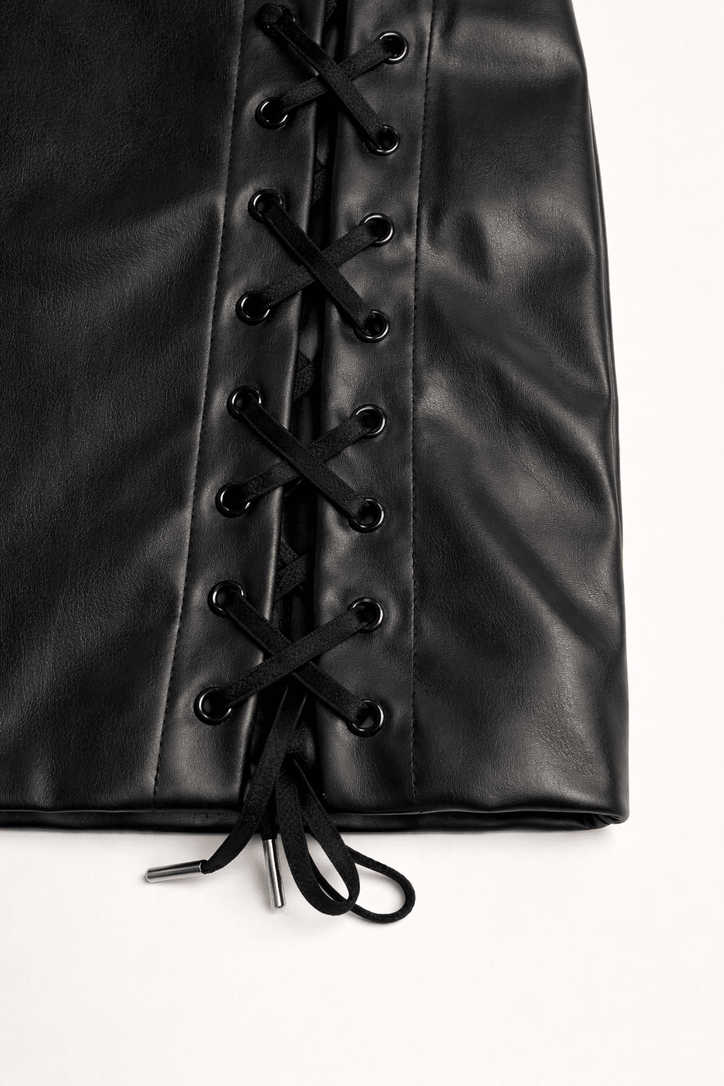 Black Anarchy Zip Skort - BEEGLEE