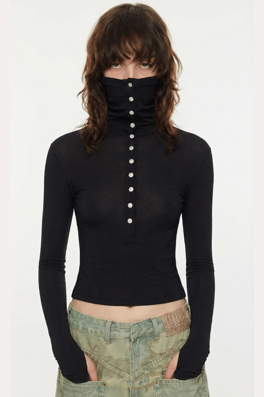 Black Ballet Mist Top - BEEGLEE