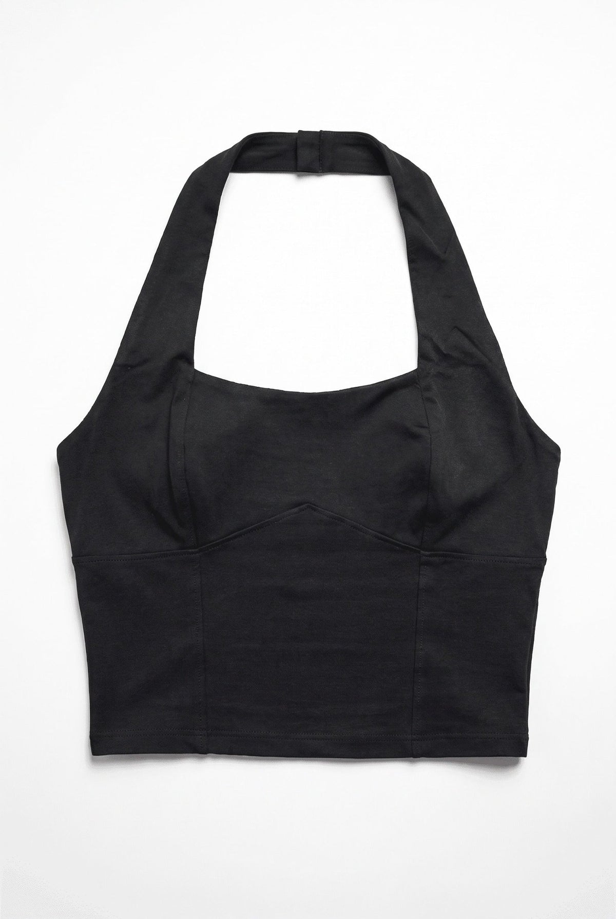 Black Beatrice Halter Neck Top - BEEGLEE