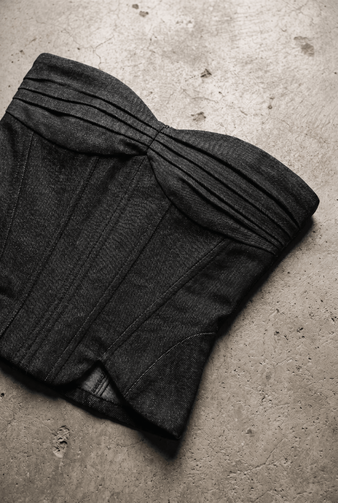 Black Bulletproof Denim Corset - BEEGLEE