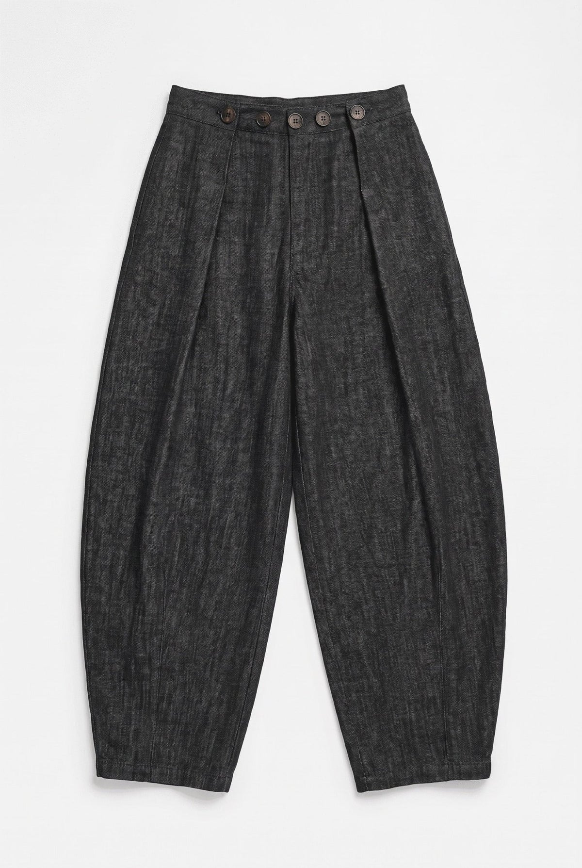 Black Buttoned-Up Jeans - BEEGLEE