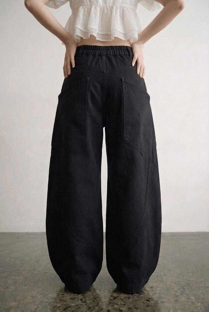 Black Carpenter Pants - BEEGLEE