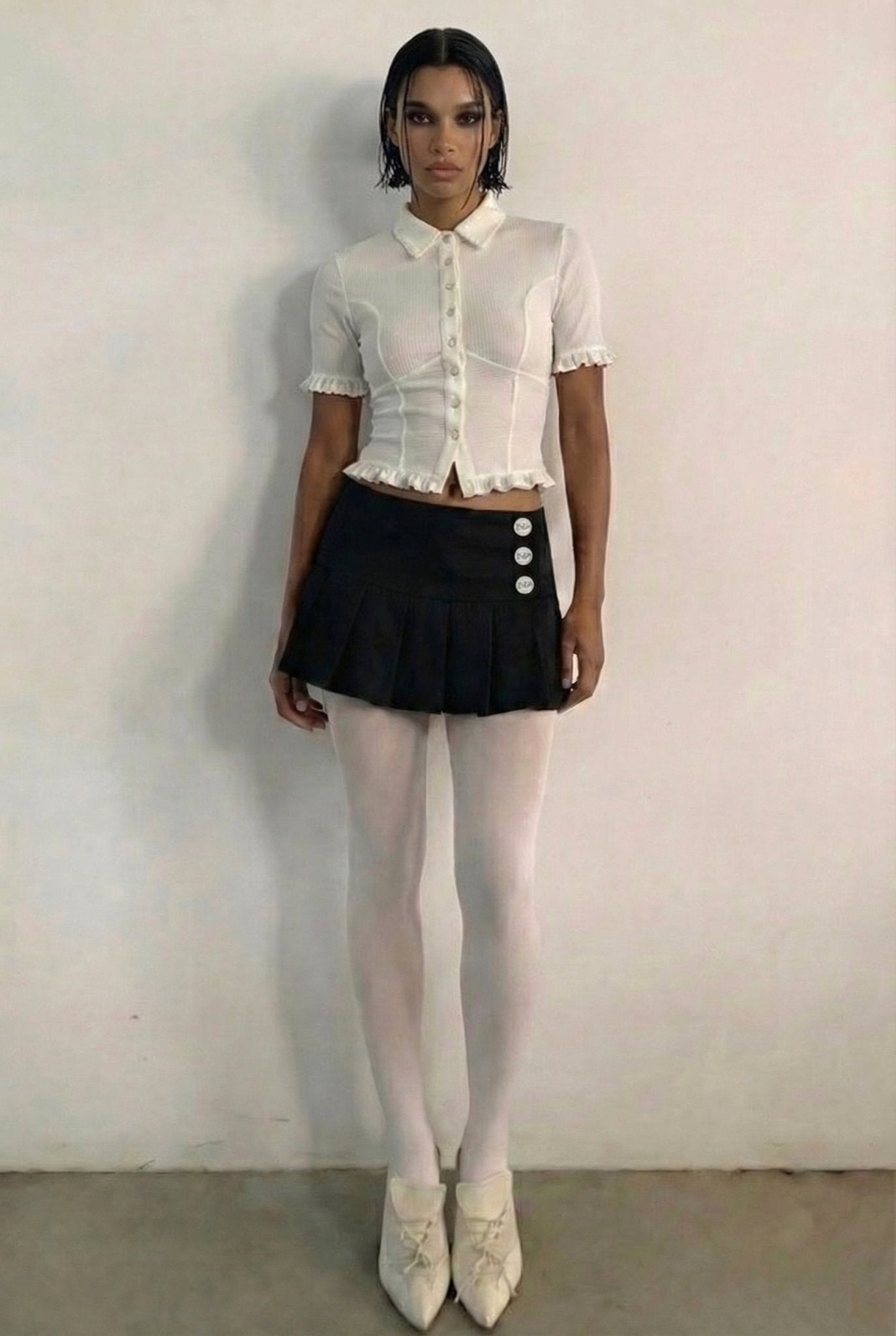 Black Cherry Mini Skort - BEEGLEE