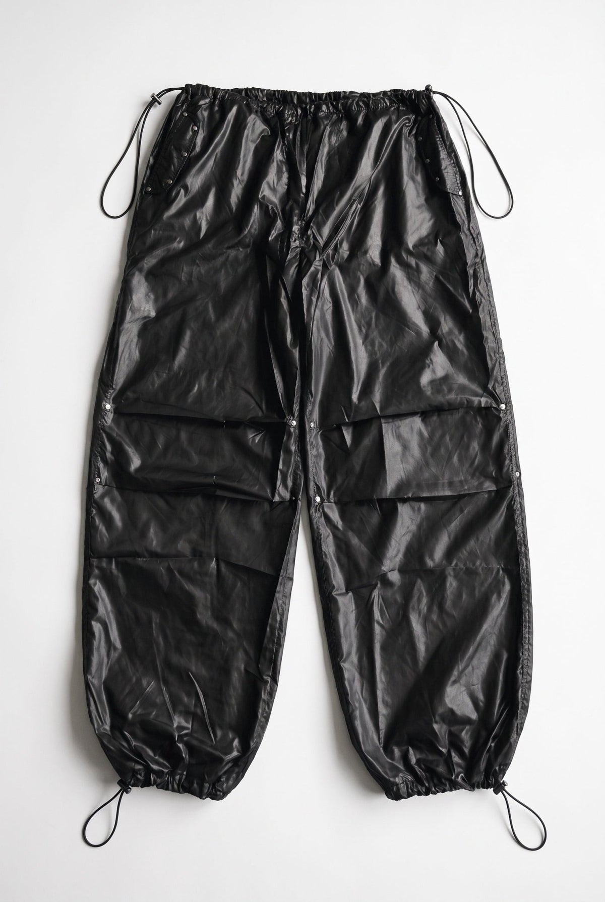 Black Contraband Parachute Pants - BEEGLEE