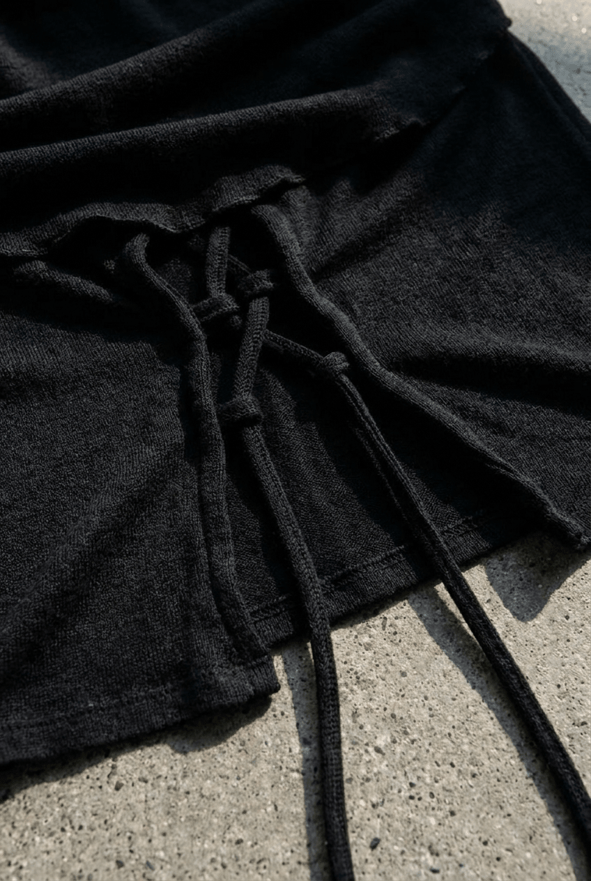 Black Cowl Lace Top - BEEGLEE