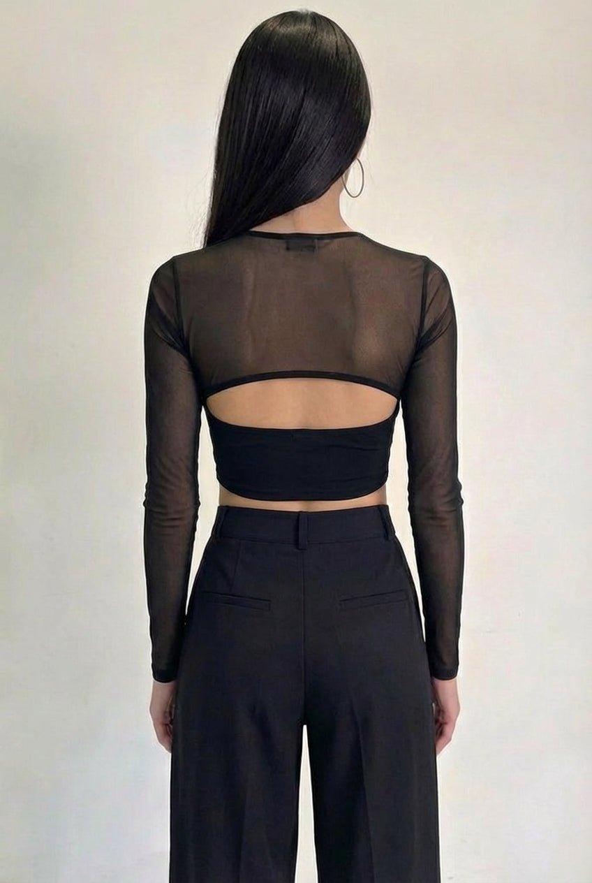 Black Drift Corset Top
