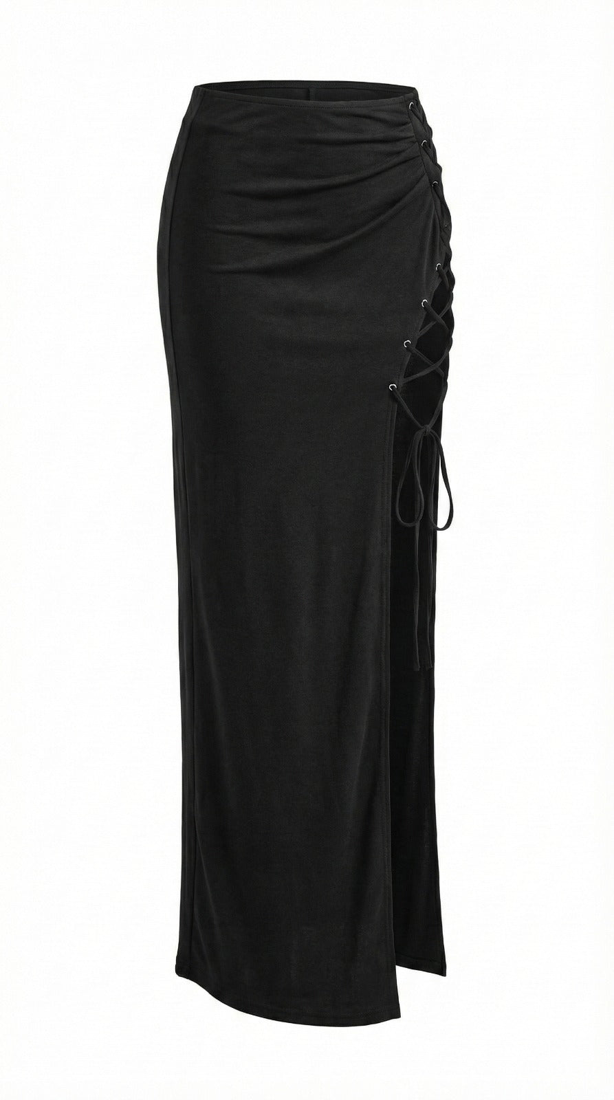 Black Eclipse slit Skirt - BEEGLEE