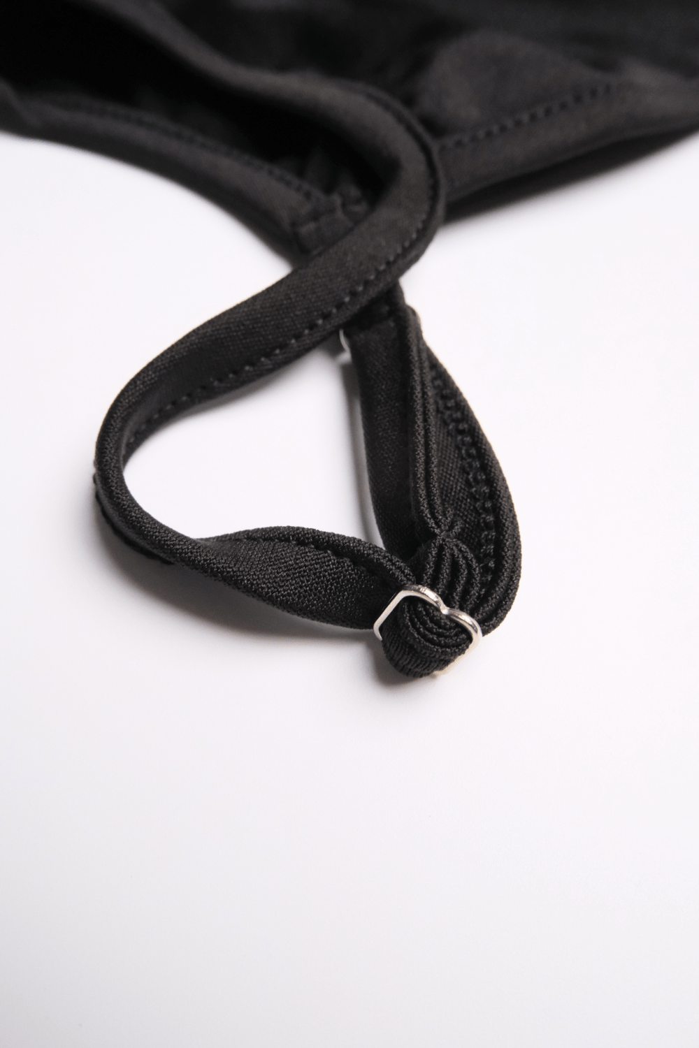 Black Extra Deep Strap Bodysuit - BEEGLEE