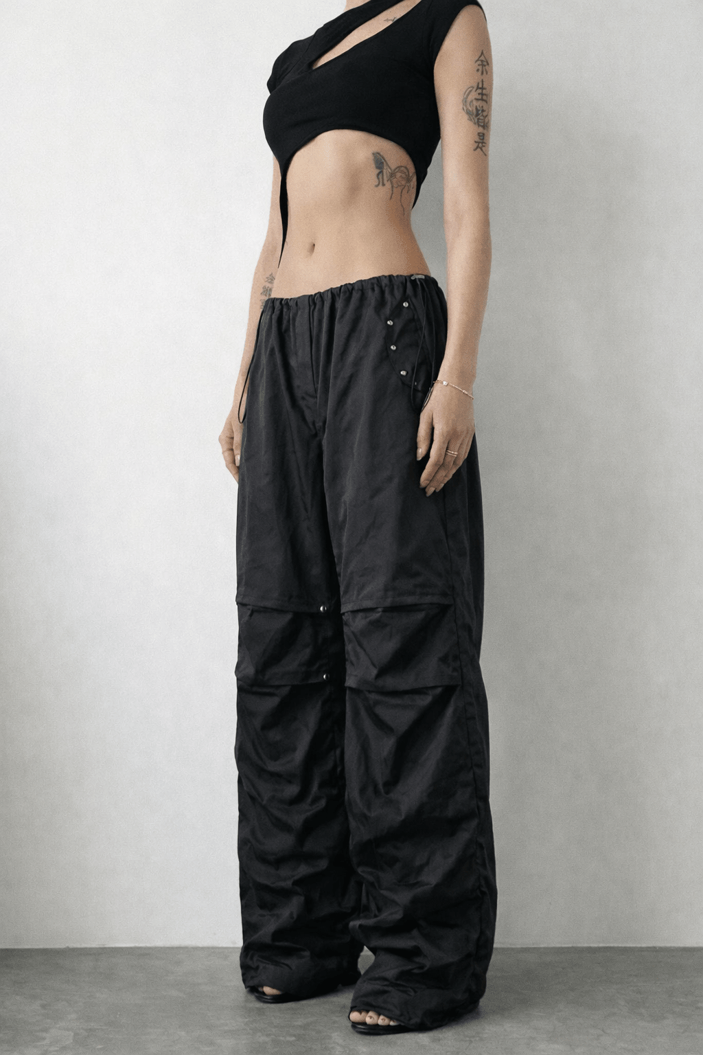 Black garage Pant - BEEGLEE