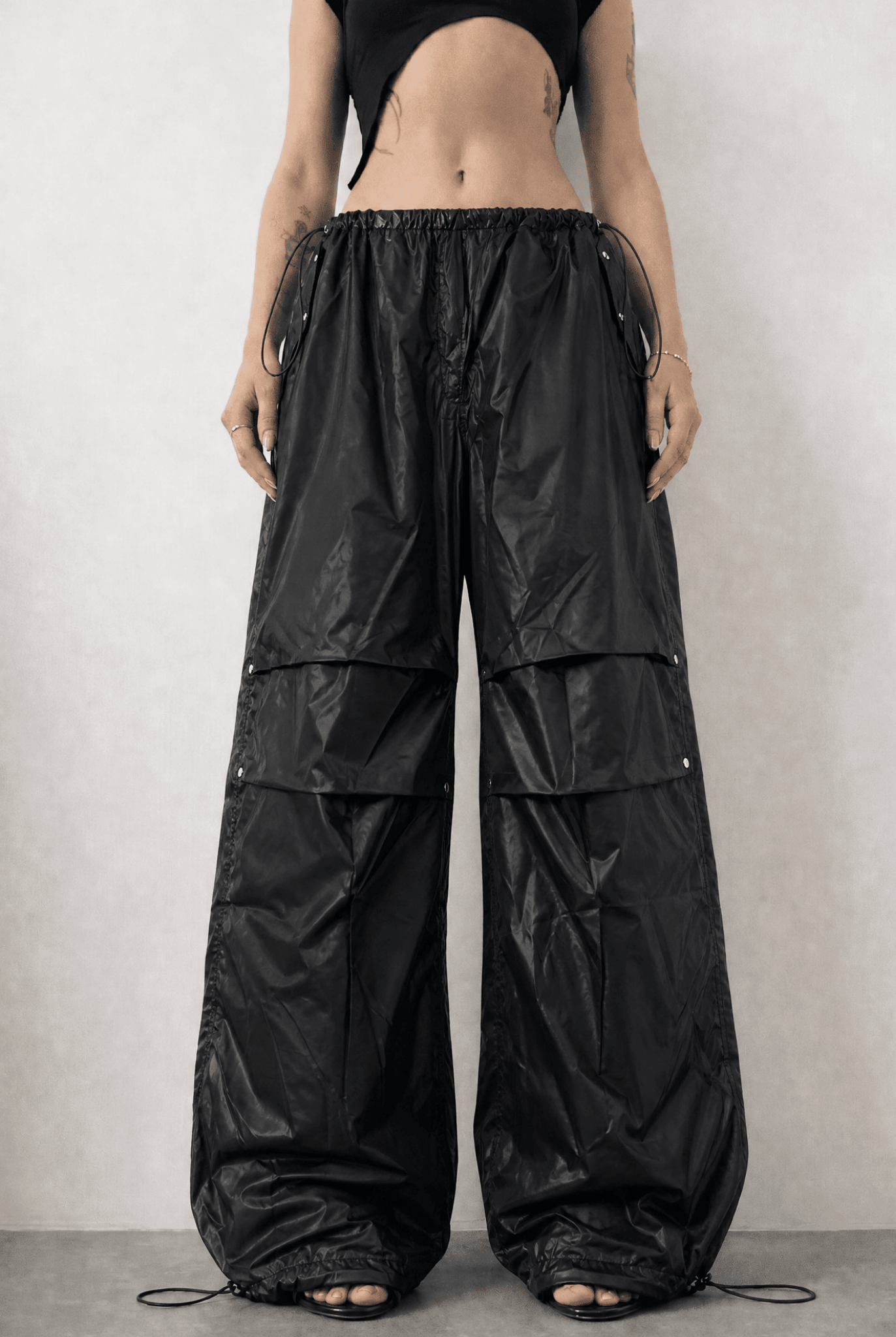 Black Garbage Pants - BEEGLEE