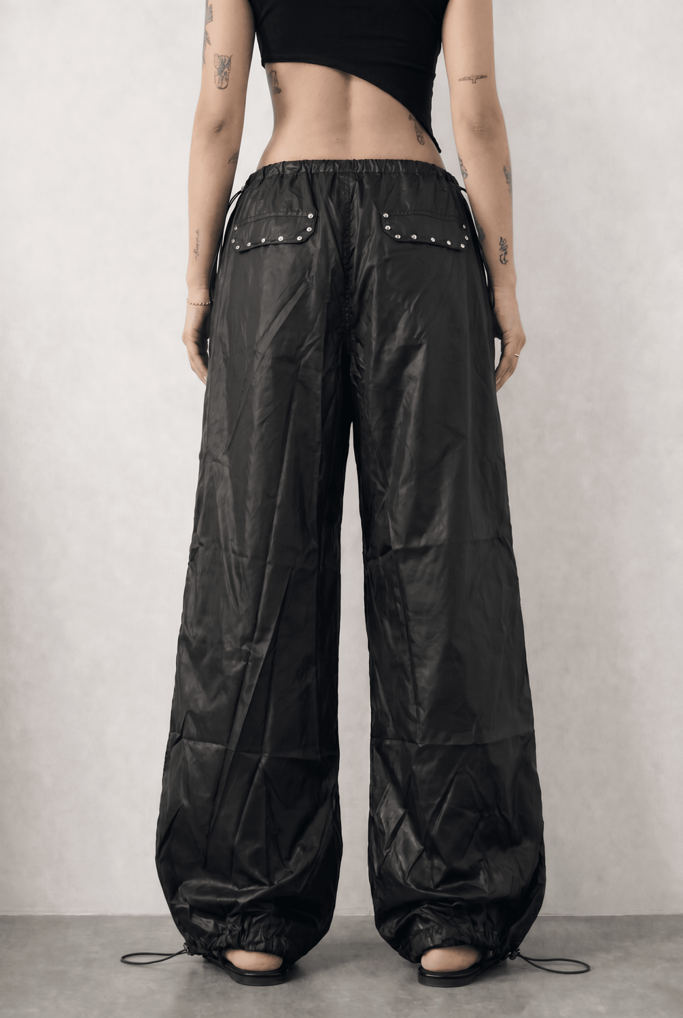 Black Garbage Pants - BEEGLEE
