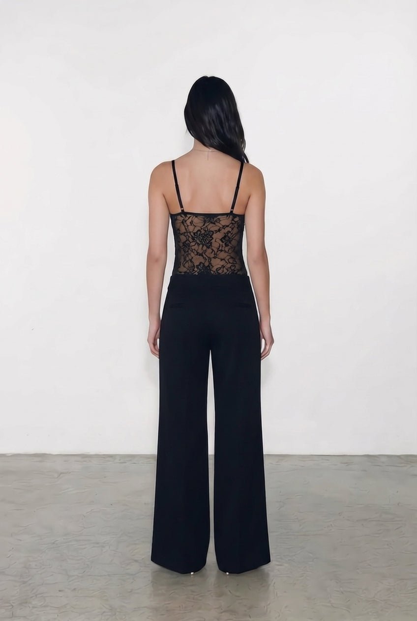 Black Gigi Lace Bodysuit - BEEGLEE