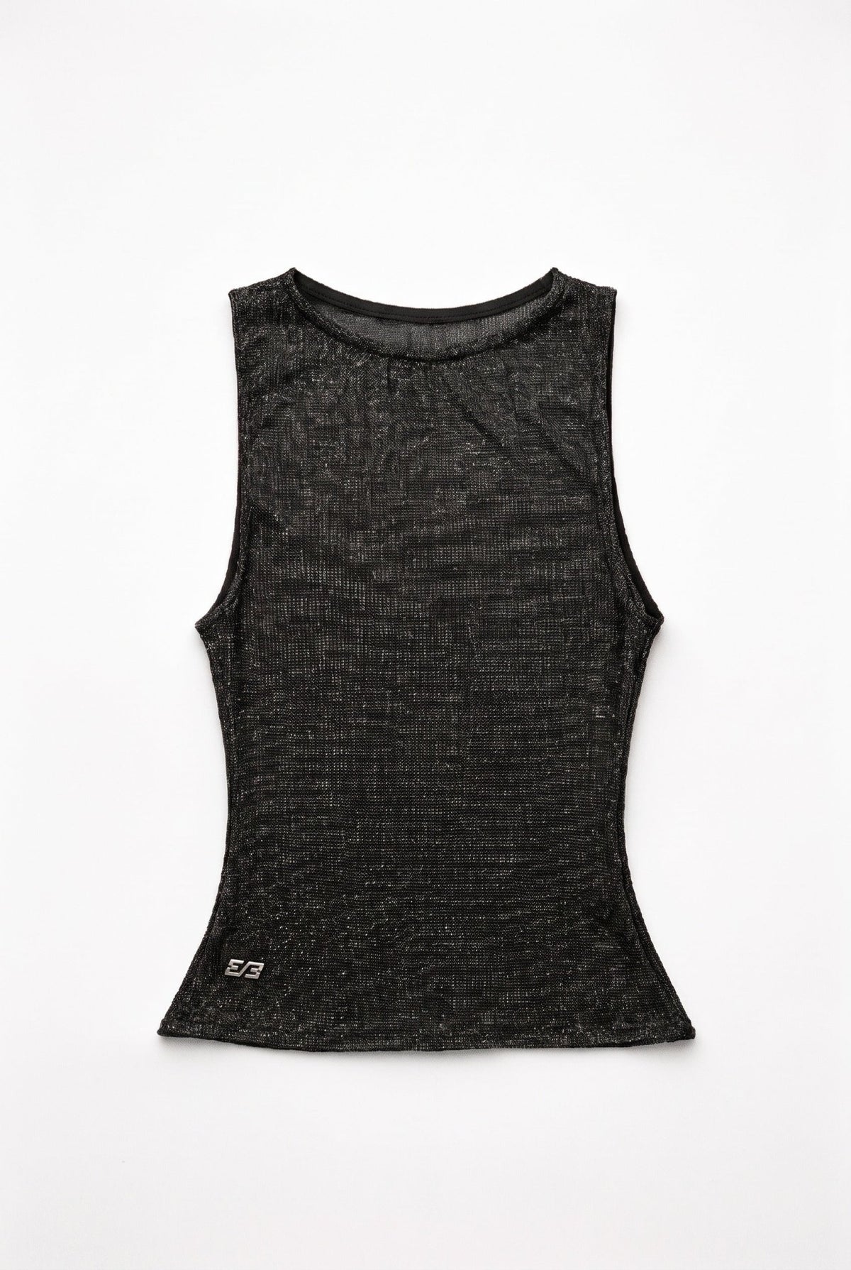 Black Gridlock Metallic Tank - BEEGLEE