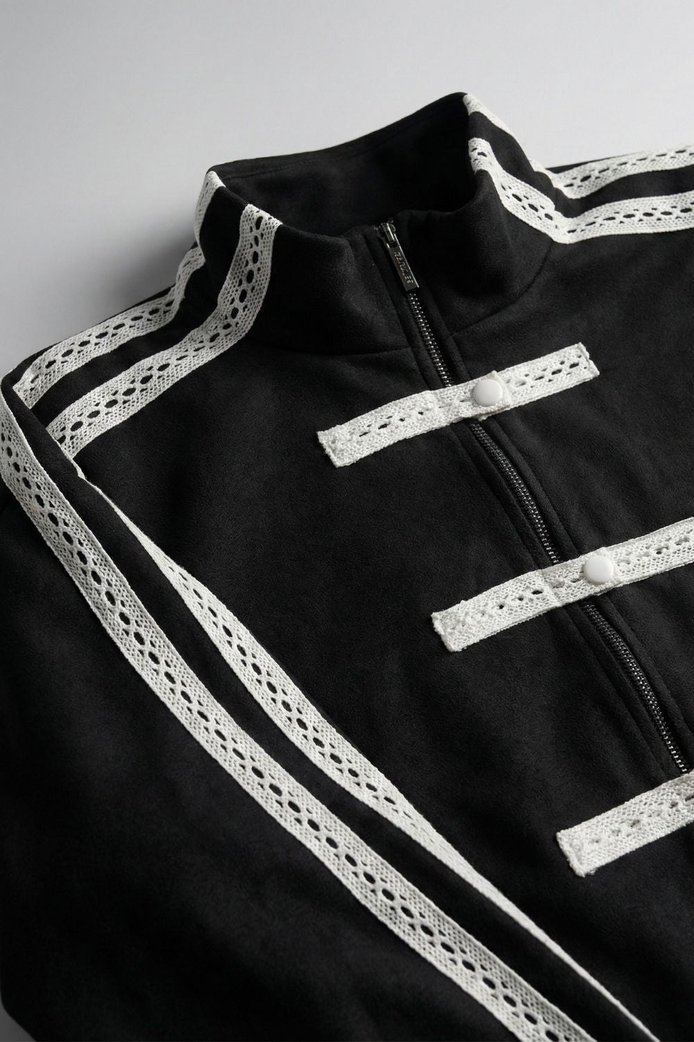 Black Han Knot Suede Jacket - BEEGLEE