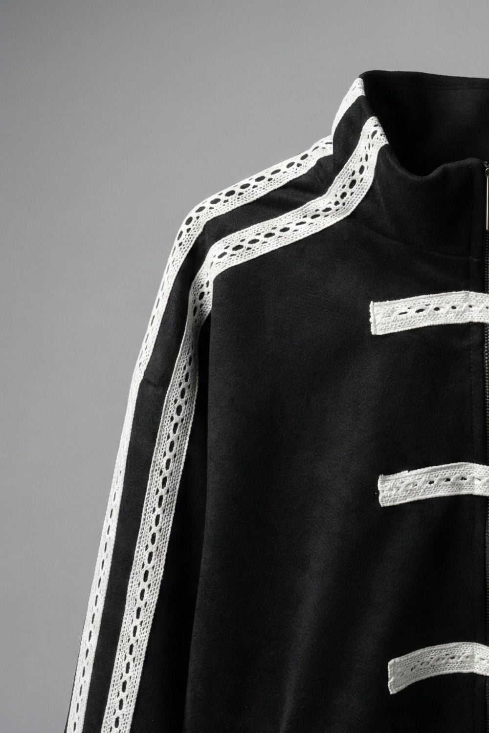 Black Han Knot Suede Jacket - BEEGLEE