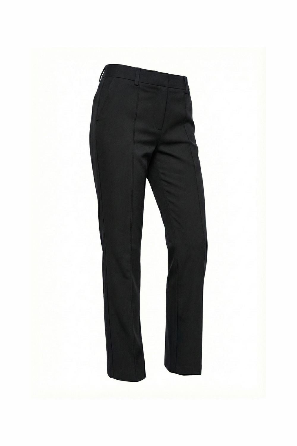 Black High Rise Tapered Pants