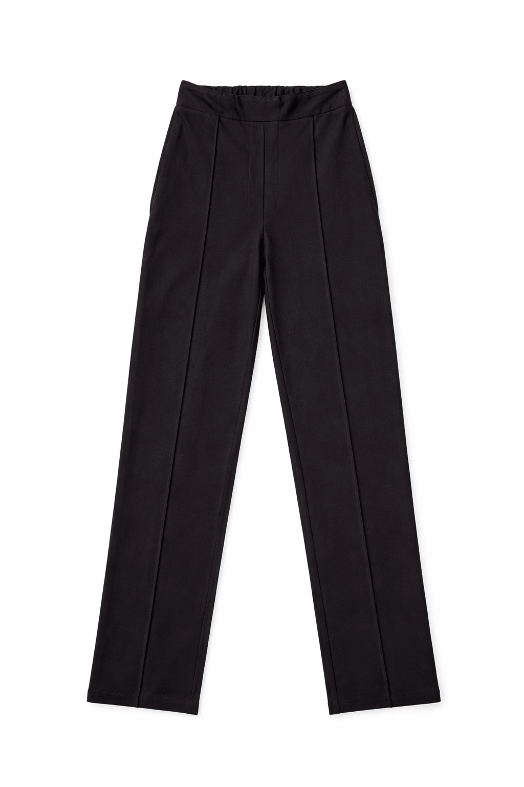 Black High Rise Tapered Pants - BEEGLEE