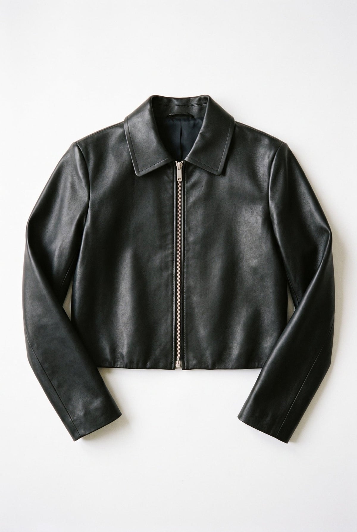 Black Hikari Leather Jacket - BEEGLEE