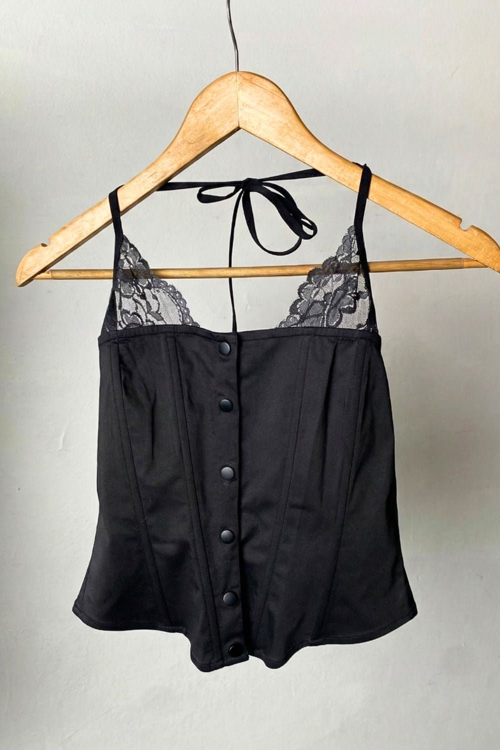 Black Ironclad Corset - BEEGLEE