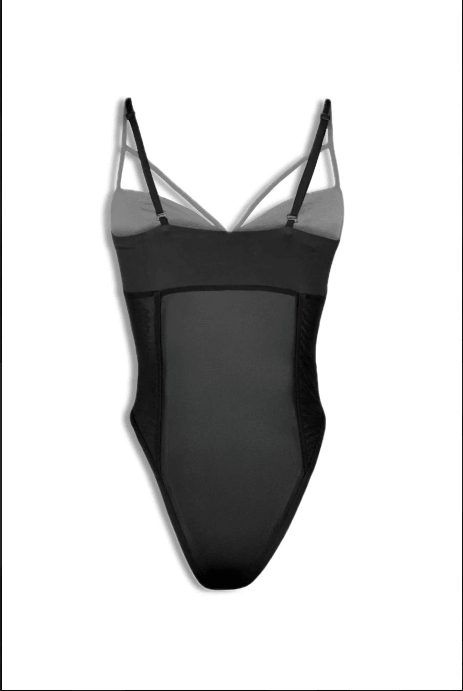Black Ivy Mesh Bodysuit - BEEGLEE