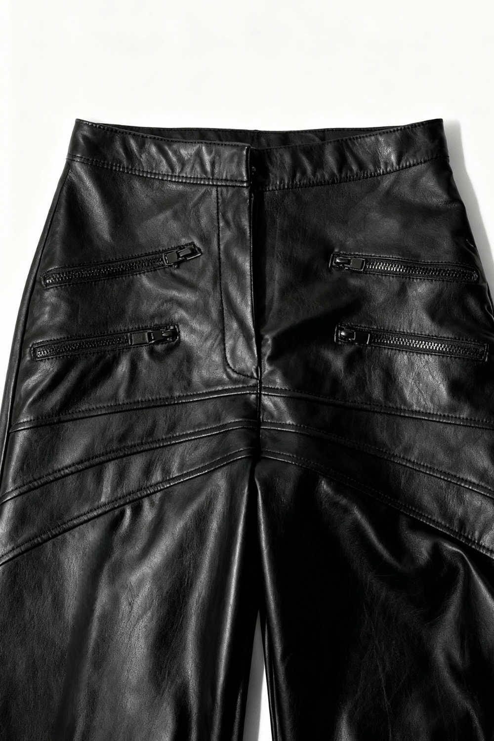 Black Lilith Flared leather pants