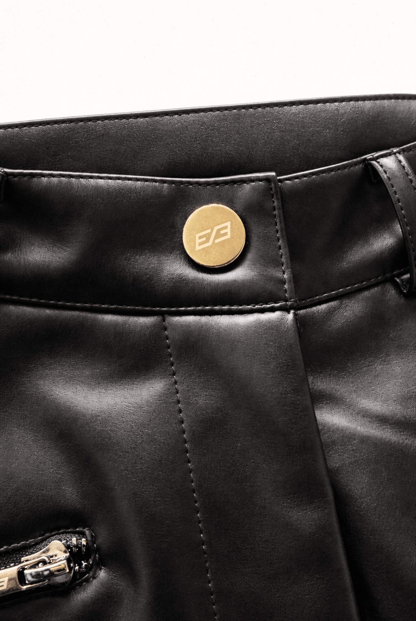 Black Lilith Flared Leather Pants - BEEGLEE