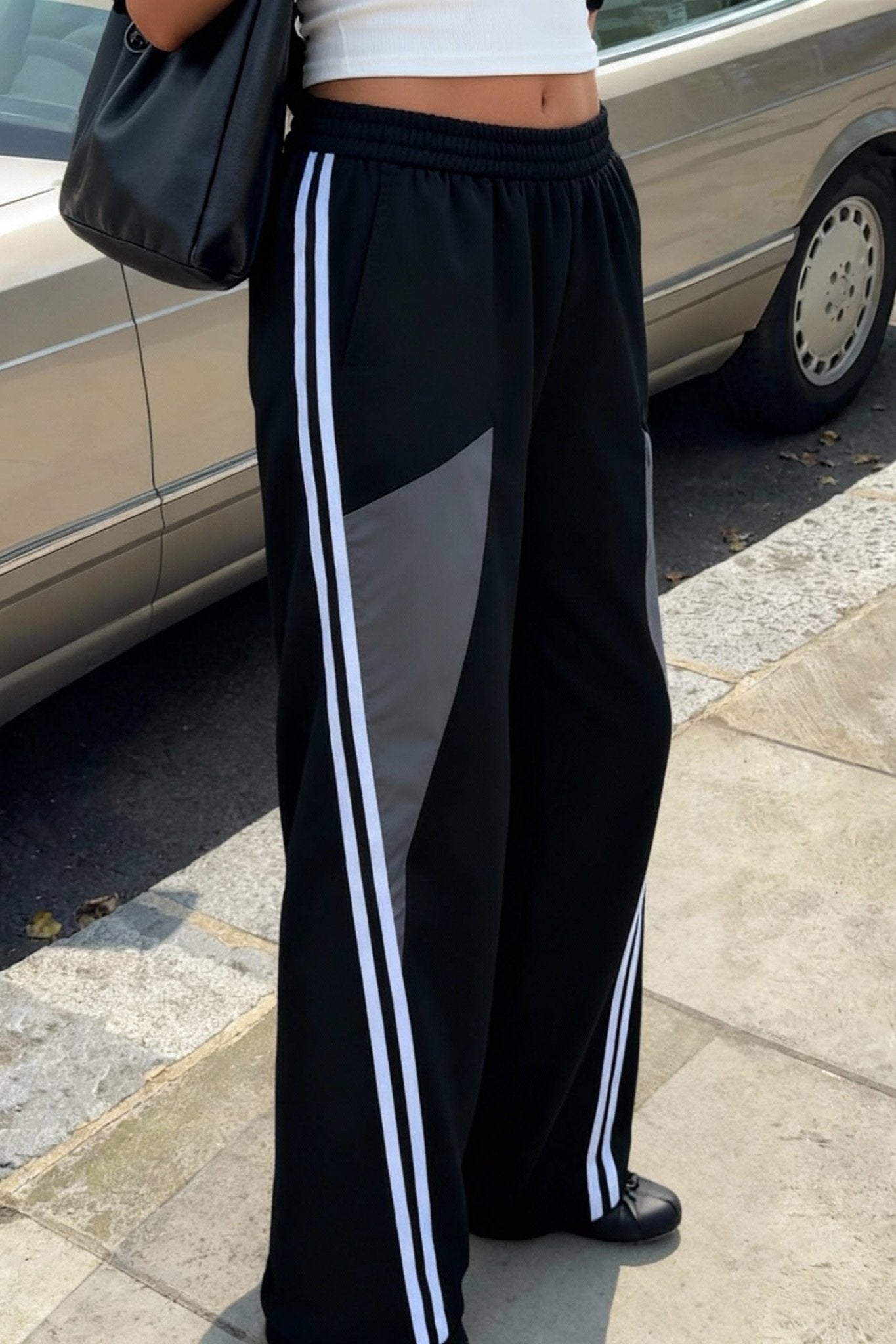 Black Loop Track Pant - BEEGLEE