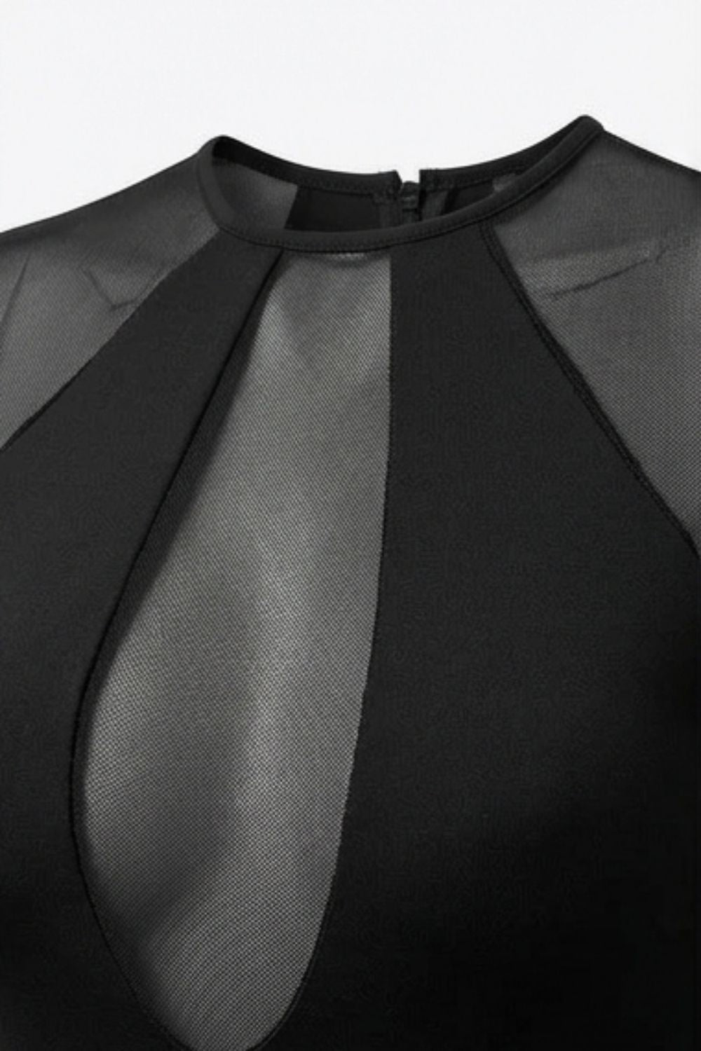 Black mesh me up bodysuit - BEEGLEE