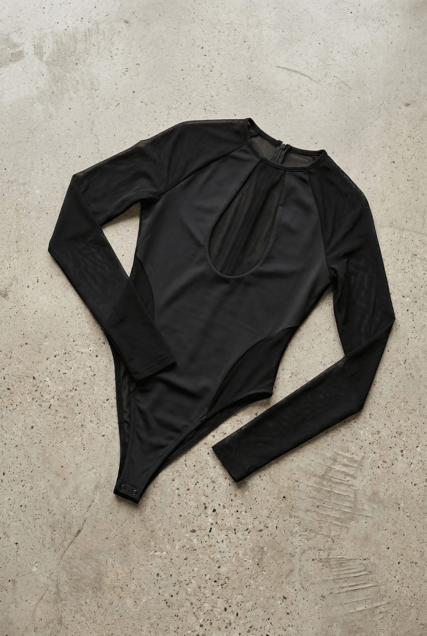 Black Mesh - Me Up Bodysuit - BEEGLEE